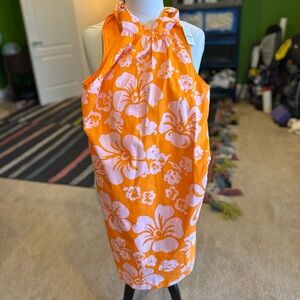 J Crew Orange and Pink Floral Dress NWT